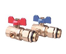 Кульові крани Danfoss FHF-BV DN 25 для підключення до колектора 2 шт