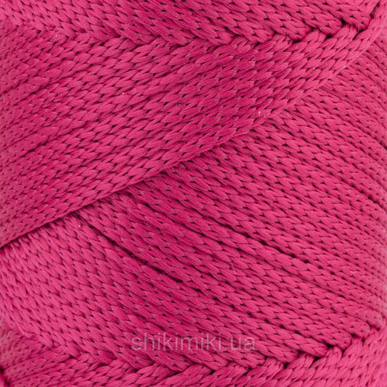 Шнур поліефірний Matte Macrame 3 mm, колір Фуксія
