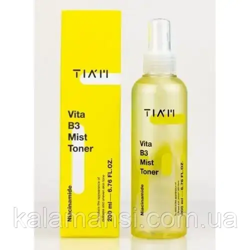 Освітлюючий тонер-міст із вітаміном B3 TIAM Vita B3 Mist Toner 200мл