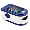Пульсоксиметр Fingertip LK88 Pulse Oximeter Біло-синій, фото 3