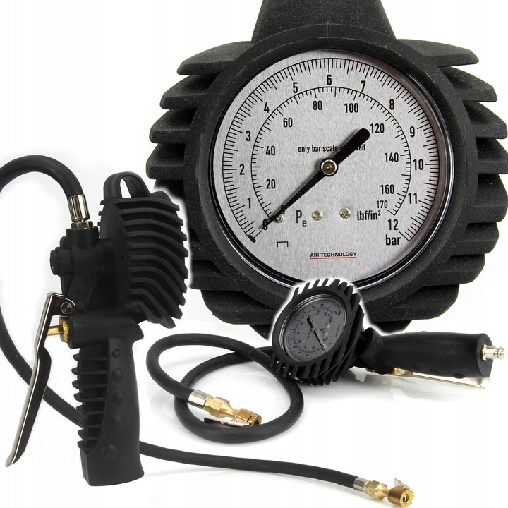 Пістолет для накачування коліс з манометром BJC 0-12 бар Marpol M80703, фото 1