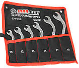 Набір ключів ріжково накидних тип S 6 шт 10-19 мм Mar-Pol M58167, фото 5