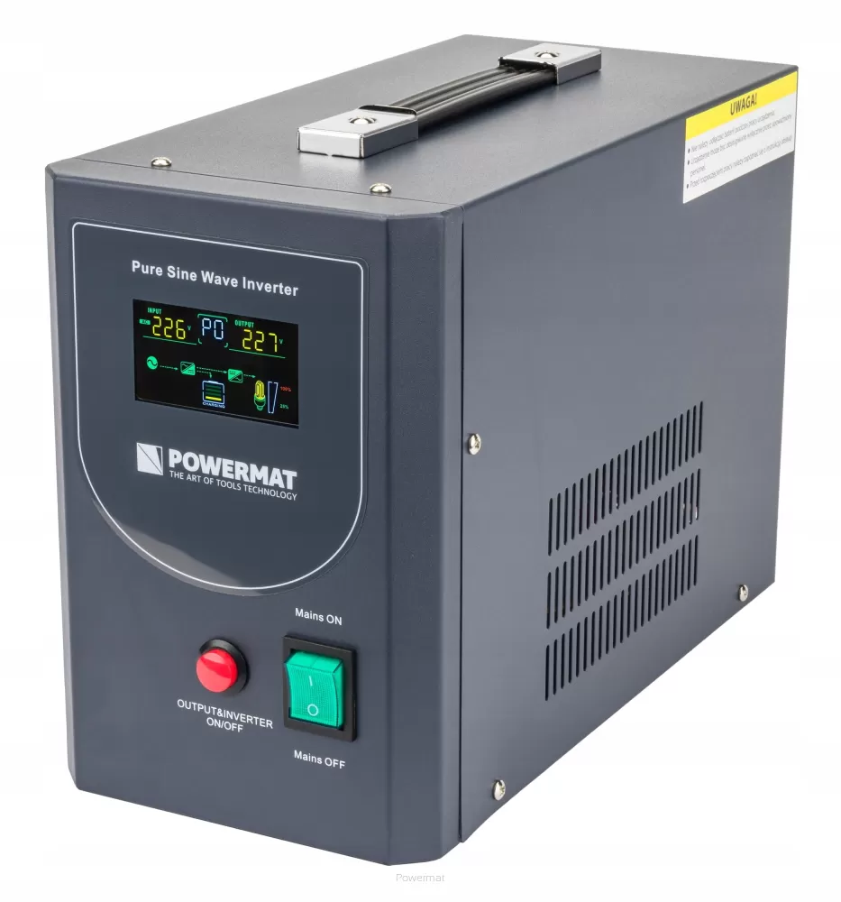 Аварійне джерело живлення ДБЖ LCD 800 ВТ PM-UPS-1000 MP Powermat, фото 1