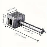 Відкривачка для пляшок "Молот Тора" - 16.5 см міцний металевий брелок для пива, ідеальний для святкувань, фото 4