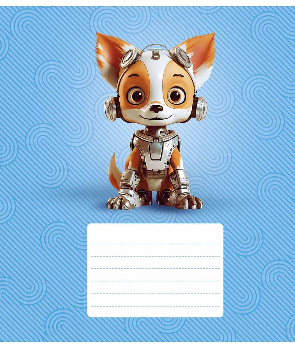Зошит 12арк. кліт. Star "Robot animals" ВД-лак №012-3331K(30)(360)