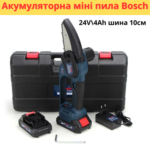 Аккумуляторная мини пила Bosch UniversalChain 24 24V 4Аh шина 10см ...