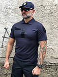 Футболка поло, теніска ДСНС, синя, фото 3