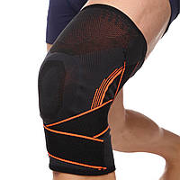 Наколінник бандаж з ременем і спіральними ребрами жорсткості 1 шт. EXTREME 718CA (розміри S-L)