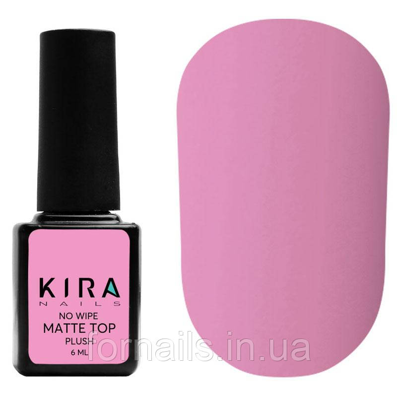 Kira Nails No Wipe Matte Top Coat - матовий закріплювач для гель-лаку БЕЗ липкого шару, 6 мл, фото 1