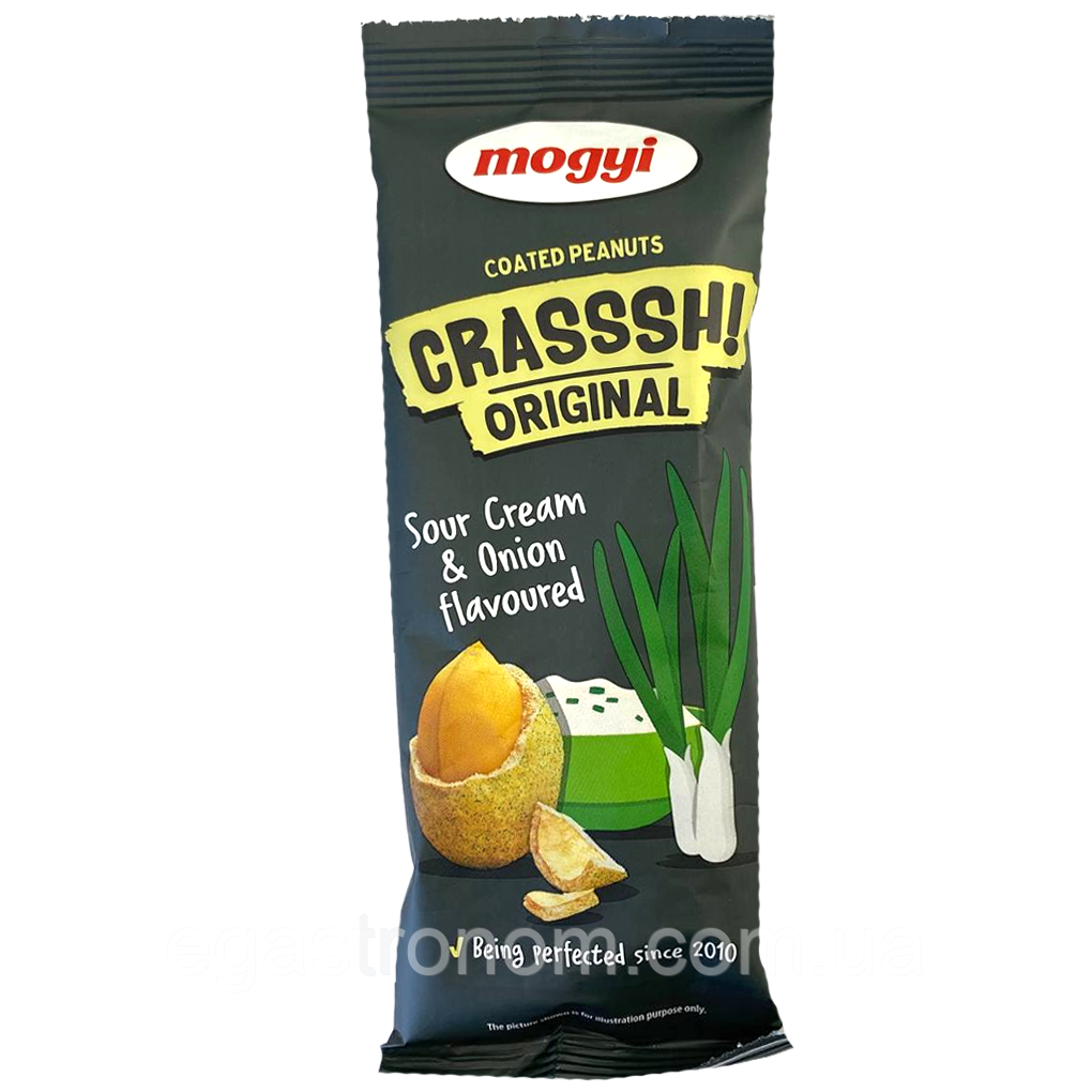 Арахіс в паніровці зі смаком цибулі та сметани Могі Mogyi 60g 30шт/ящ (Код: 00-00016699)