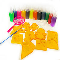 Набір для творчості Magical Waterscape 10 формочок, 12 пляшечок з рідиною, фігурки, в боксі 15*16*25см (692-309), фото 3