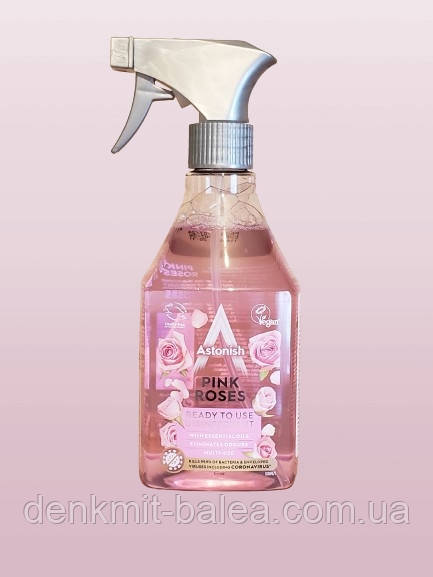 Засіб для дезінфекції та очищення всіх типів поверхонь Astonish Pink Rose 500 мл.