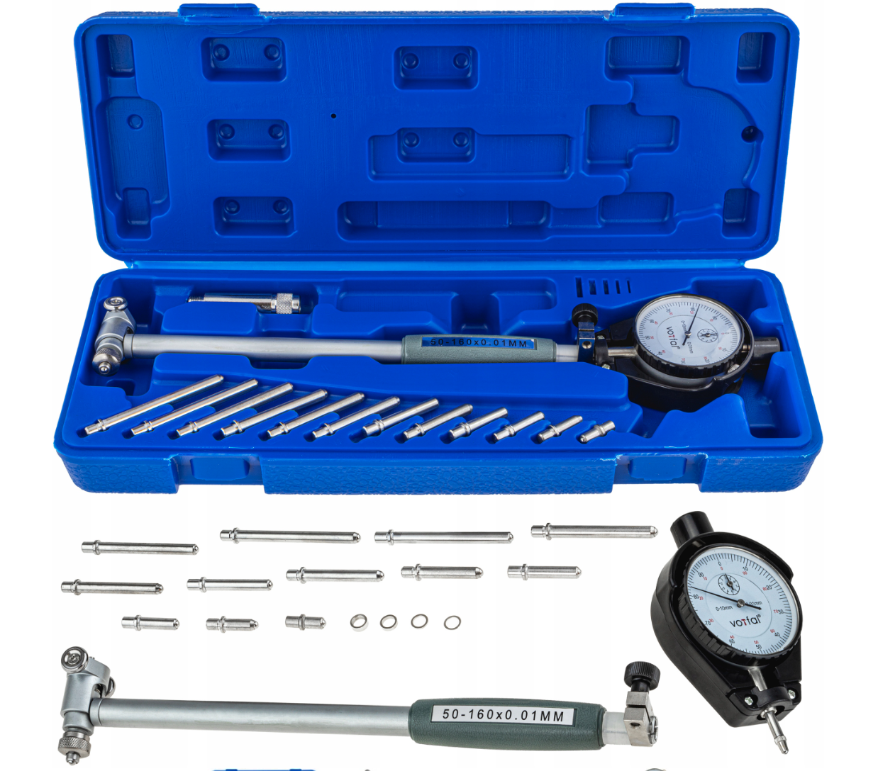 Нутромір індикаторний НІ 50-160 0,01мм VORFAL V07099