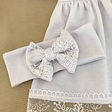 Костюм для хрещення "Світлинка-2" інтерлок зріст 56 см (0 – 1 місяць) Betis Білий, фото 2