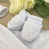 Костюм для хрещення "Світлинка-2" інтерлок зріст 56 см (0 – 1 місяць) Betis Білий, фото 3