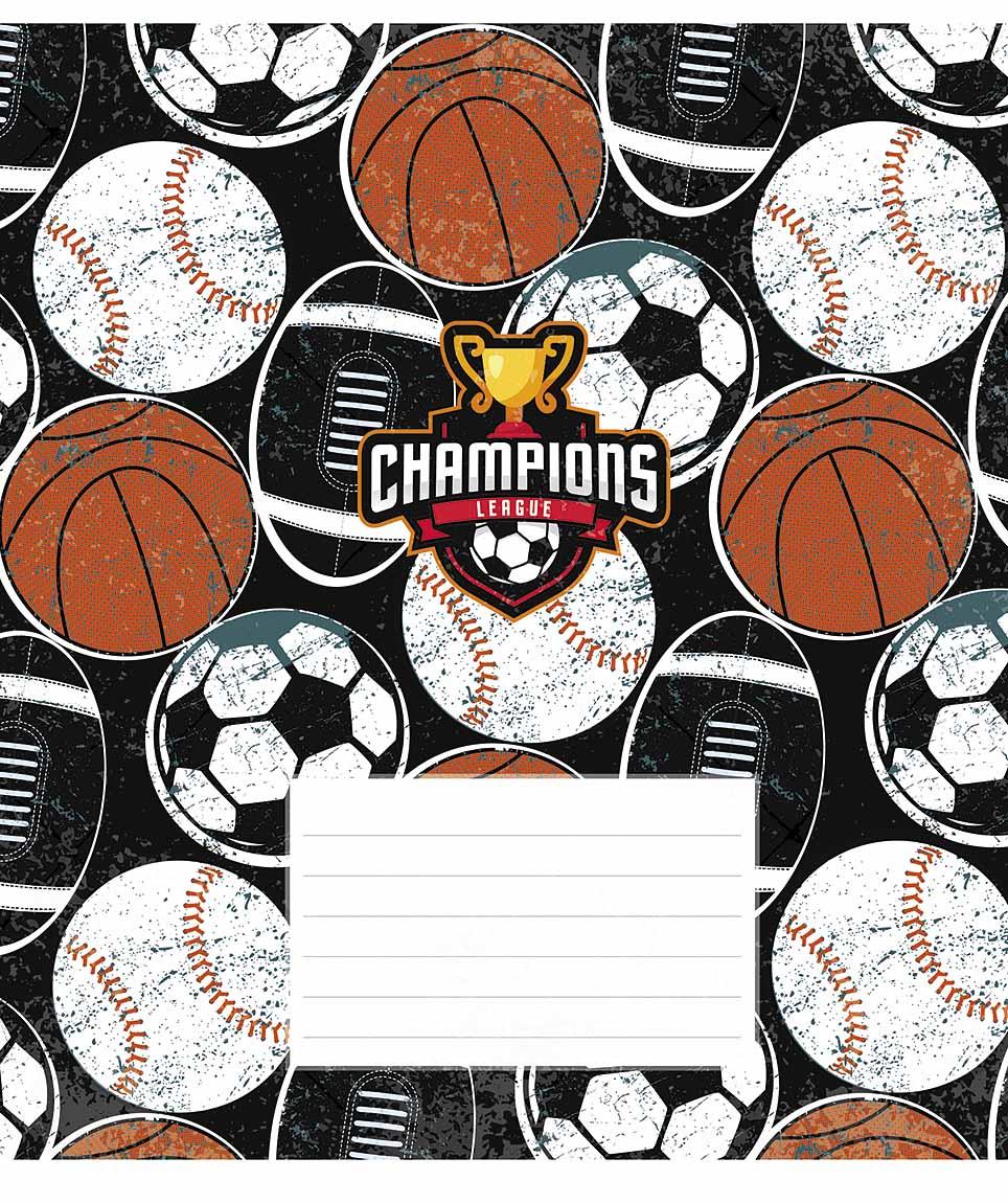 Зошит 24арк. лін. Star "Champions" ВД-лак No024-3342L(25)(200)