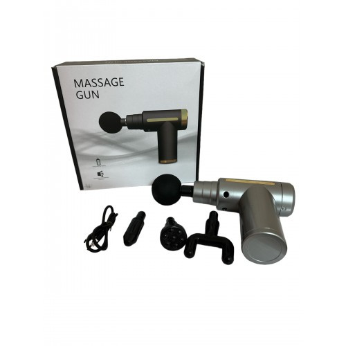 Масажер для тіла Massage Gun, акумуляторний 720 Перкуссионный аккумуляторный для всего тела с 4 насадками Лучшая цена