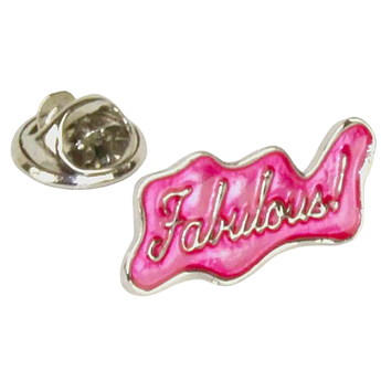 Рожевий значок Fabulous! Pin Up Hot Punk Collection