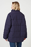 Зимова жіноча куртка oversize Baon B0423504-101 синя S, фото 3