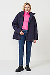 Зимова жіноча куртка oversize Baon B0423504-101 синя S, фото 2