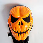 Страшна маска Гарбуз на Хелловін з капюшоном, 25 см, фото 3