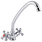Змішувач для кухні Lidz Lamb 271F двохвентильний LDLAM271FCRM21889 Chrome