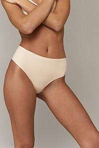 Безшовні трусики стрінги бежеві Amberly Aruelle XL