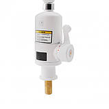 Проточний кран-водонагрівач кухонний для кухні Lidz Warm 057 LDWAR057WCR24983 White / Chrome, фото 3