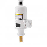 Проточний кран-водонагрівач кухонний для кухні Lidz Warm 057 LDWAR057WCR24983 White / Chrome, фото 4