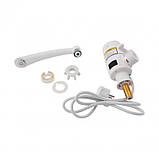 Проточний кран-водонагрівач кухонний для кухні Lidz Warm 057 LDWAR057WCR24983 White / Chrome, фото 6