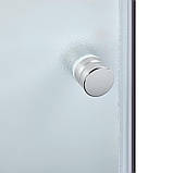 Душова кабіна Latwa SC80x80.SAT.HIGH.FR полукругла, скло Frost 4 мм + Душовий піддон KAPIELKA ST80x80x41, з, фото 6