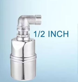 Автоматичний клапан 1/2" контролю рівня води мембранний з коліном 1/2", Поплавковий клапан внутрішній