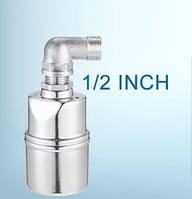 Автоматичний клапан 1/2" контролю рівня води мембранний з коліном 1/2", Поплавковий клапан внутрішній