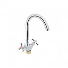 Змішувач для кухні Lidz Lamb 278F двохвентильний LDLAM278FCRM35071 Chrome