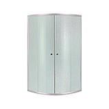 Душова кабіна Lidz Latwa SC80x80.SAT.LOW.FR, скло Frost 4 мм + Lidz Душовий піддон KAPIELKA ST80x80x15, фото 4