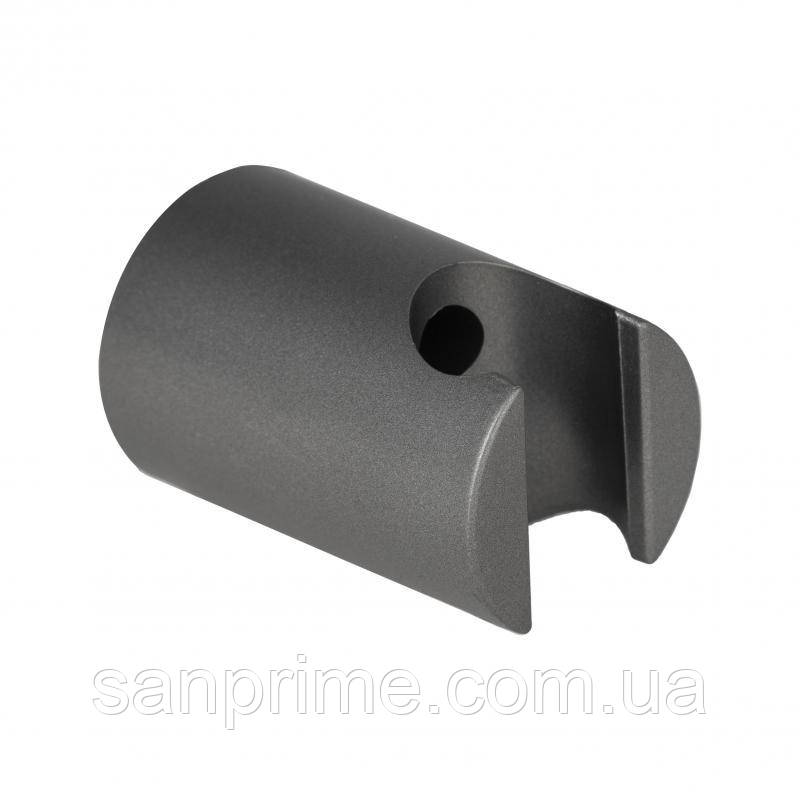Тримач для ручного душу Qtap Spojeni округлий QT829910842854GRP Graphite, фото 1
