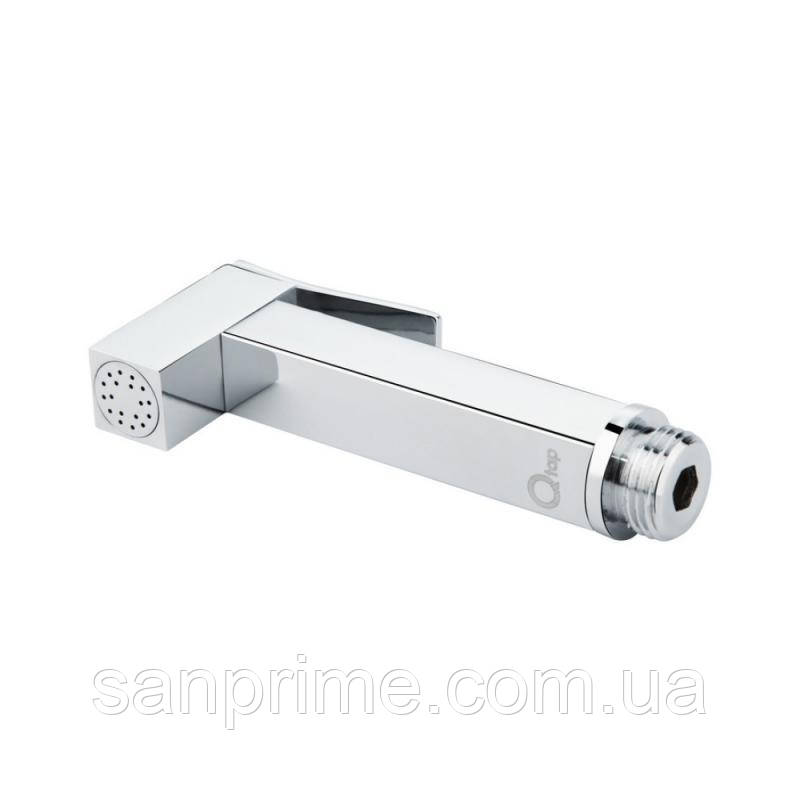 Лійка для гігієнічного душу Qtap Rucni прямоугольна QTCRMB120 Chrome (Bidet)