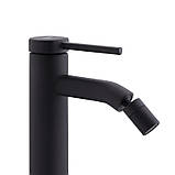 Змішувач для биде Qtap Robin QTROB2060102B Black Matt, фото 4