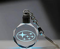 Брелок автомобільний на ключі Субару GF авто брелок з логотипом Subaru з підсвічуванням (R051069)