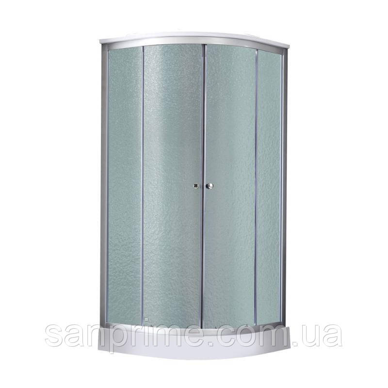 Душовий бокс Lidz Tani SB90x90.SAT.LOW.FR, скло Frost 4 мм