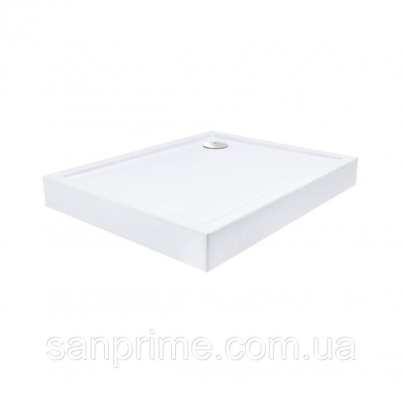 Душовий піддон Qtap Tern 301812C 100x80x12 см + сифон, фото 1