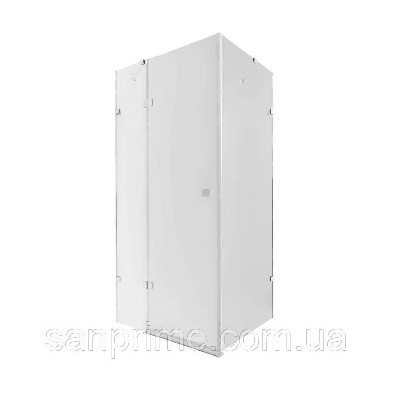 Душова кабіна Qtap Capricorn CRM1018RC6 100х80 см, скло Clear 6 мм, CalcLess, без піддона