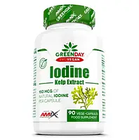 Йод для веганів GreenDay ProVegan Natural Iodine Kelp Extract, Amix, 90 капсул