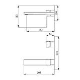 Змішувач для раковини Qtap Gemini прихованого монтажу QTGEM273GMB45695 Gunmetal Black PVD, фото 3