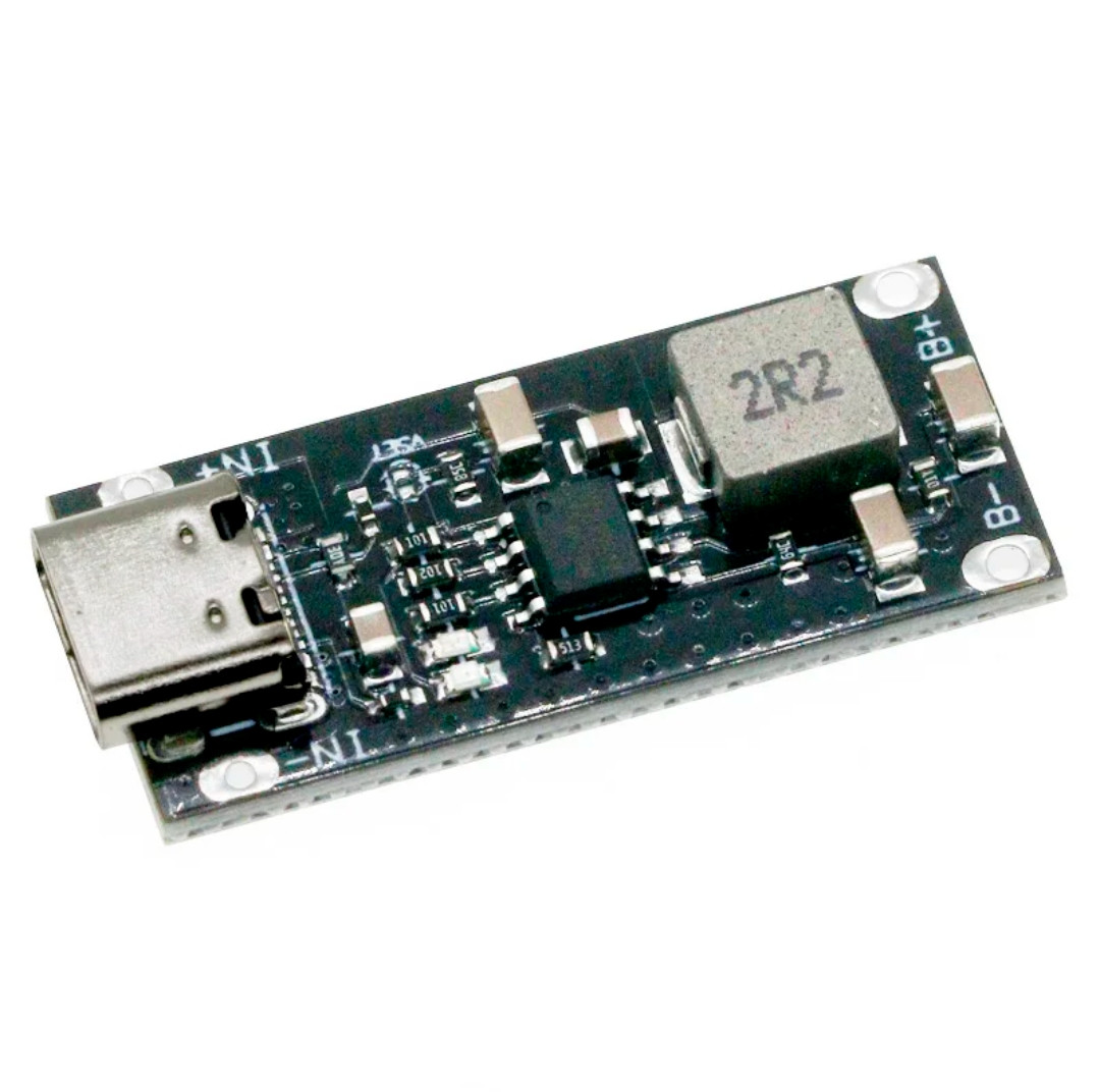 Модуль заряджання CC-CV li-ion 3.7V (4.2V) 3А DC вхідна напруга 4.5V-5.5V TYPE-C