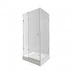 Набір Qtap душова кабіна Capricorn CRM1099SC6 Clear 2020x900x900 мм + піддон Tern 309912C 90x90x12 см з