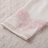 Костюм для хрещення "Світлинка" довгий рукав інтерлок зріст 68 см (3 – 6 місяців) Betis Молочний з пудровим, фото 4