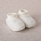 Костюм для хрещення "Світлинка" довгий рукав інтерлок зріст 68 см (3 – 6 місяців) Betis Молочний з пудровим, фото 7