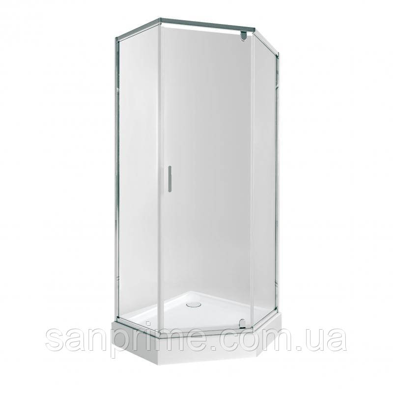 Набір Qtap душова кабіна Scorpio CRM10995-AC6 Clear 2120x900x900 мм + піддон Diamond 309912 90x90x12 см з
