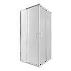 Душова кабіна Qtap Taurus CRM1011SC6 100x100 см, скло Clear 6 мм, покриття CalcLess без піддона